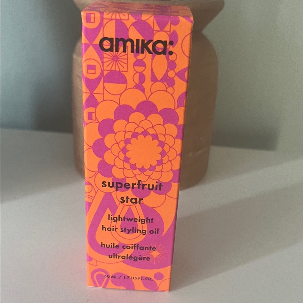 Amika Superfruit Star Hair Oil in Vibrant Pink and Orange - Picture 10 of 10